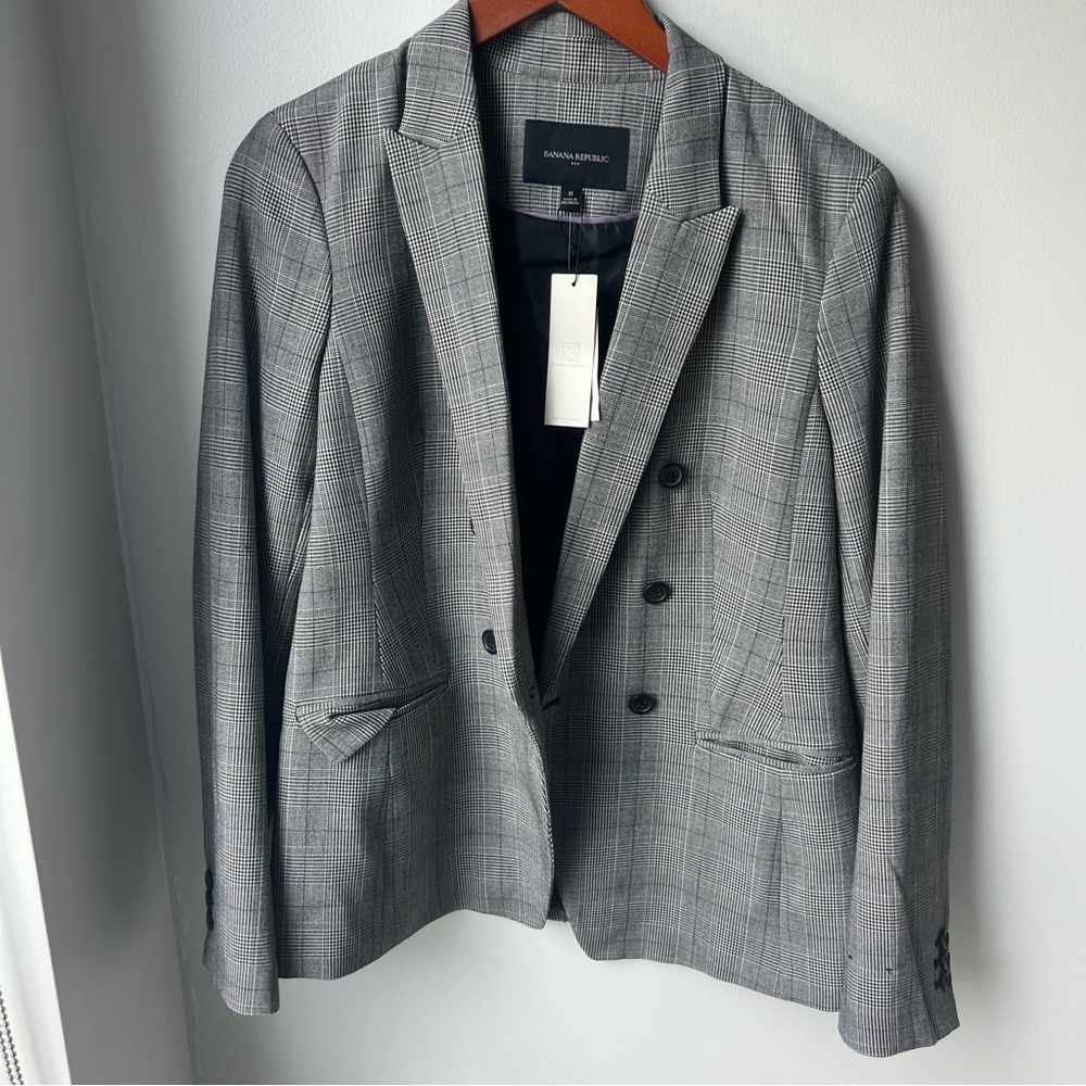 Banana Republic Plaid Blazer